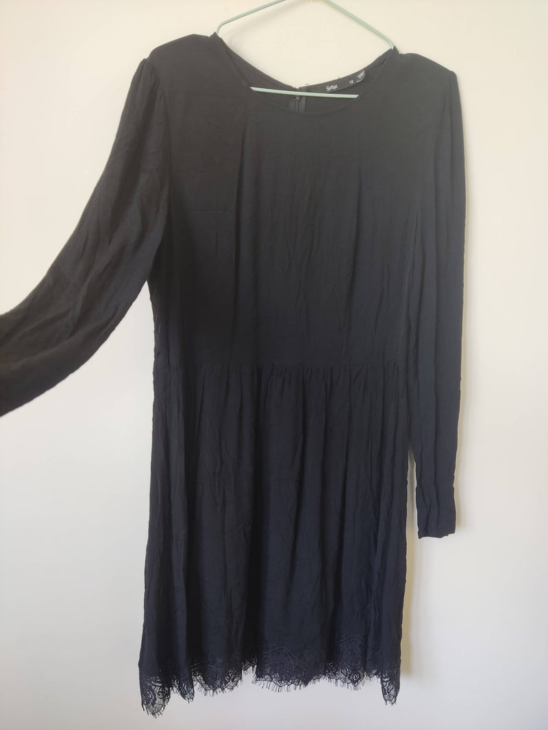 Large Black Midi Dress