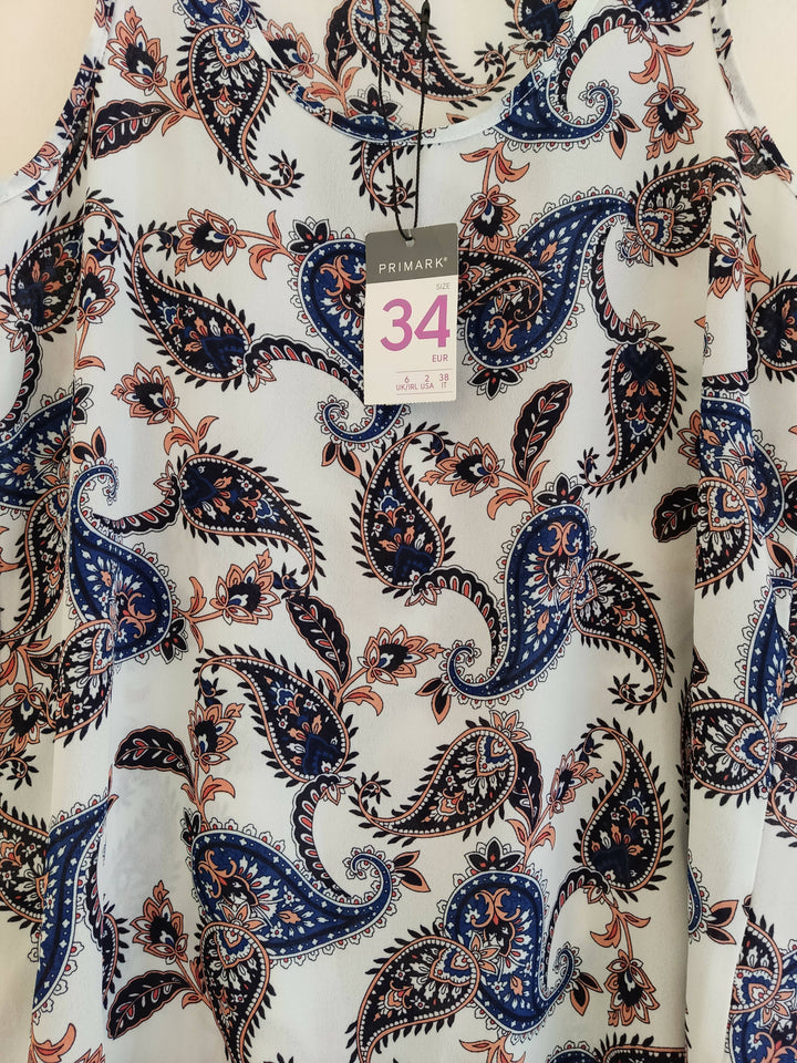 Patterned PRIMARK Top Size 34 NEW WITH TAG