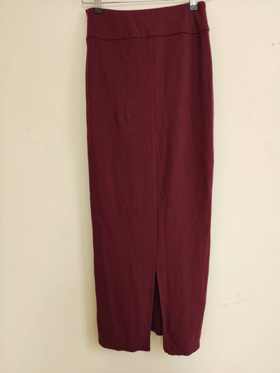 LONG Promod Burgundy Skirt Size S