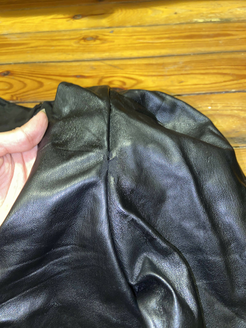 Zara black leather dress size XS