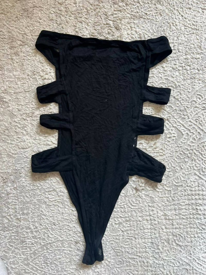 SHEIN Cut Out Side Bodysuit Size: XS