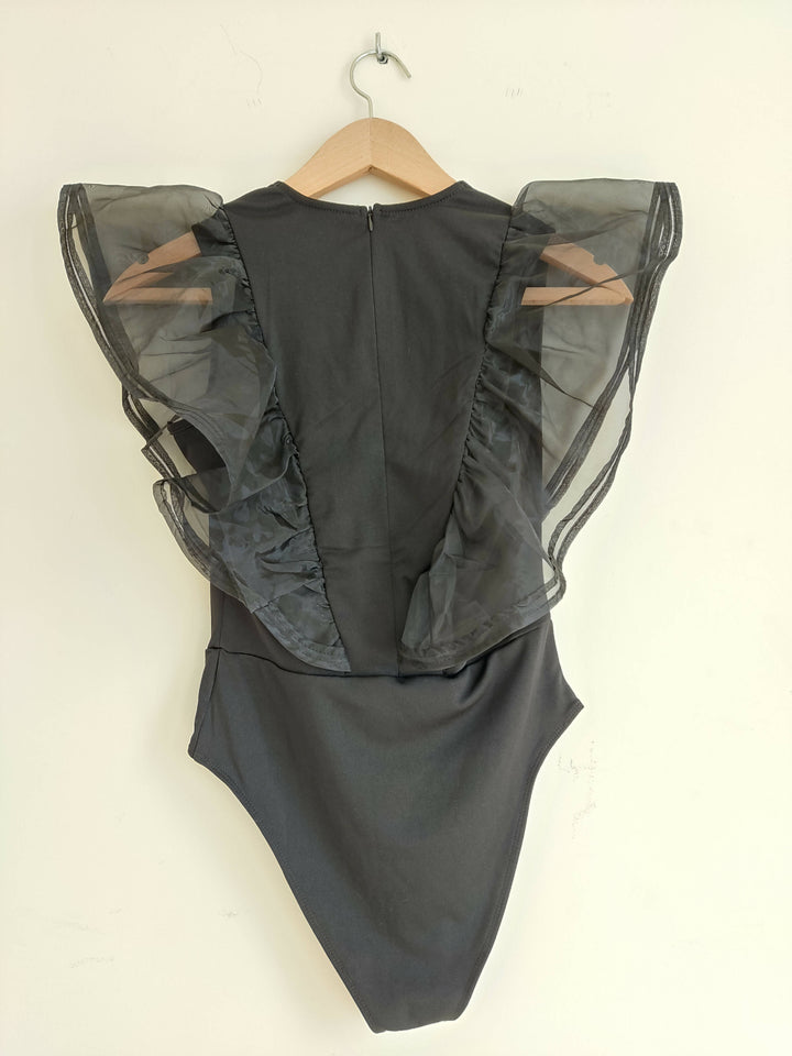 SHEIN Black Bodysuit Size S