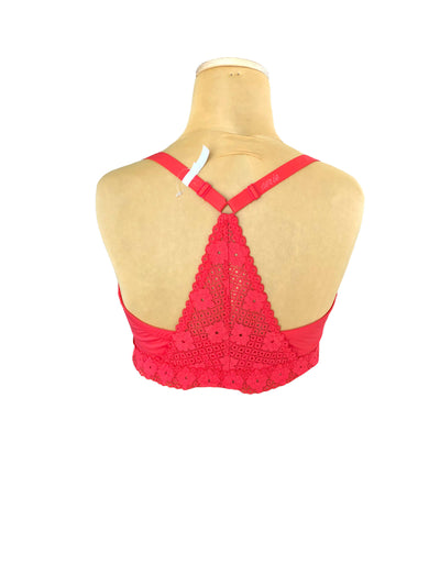 American Eagle (Aerie) soft wireless bra neon coral: size 38D (never worn)