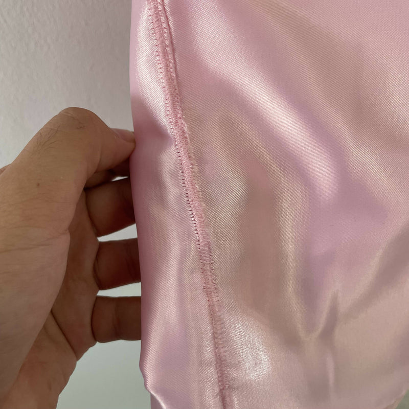 Pink Satin Shirt XL