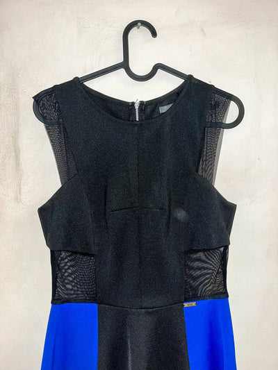 Blue Black Guess Dress with Mesh Details Size S-M