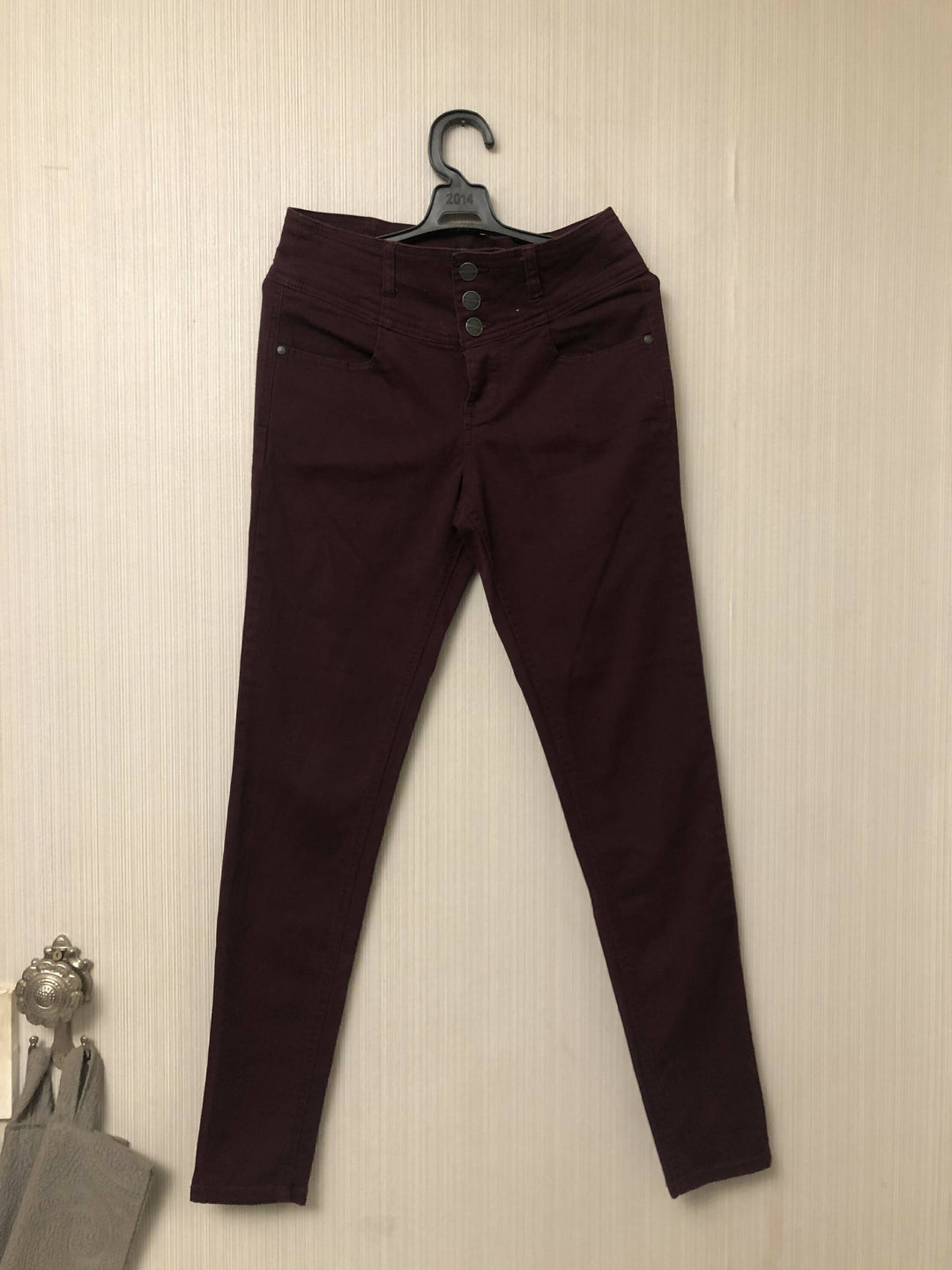 Terranova dark red skinny pants Size: M