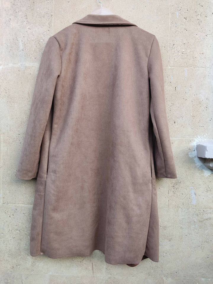 NEW Chamoise Camel Coat Size S-M