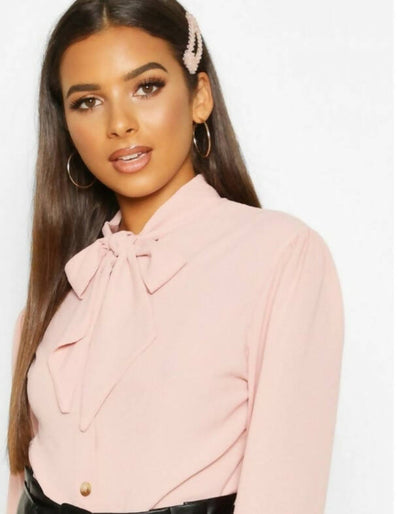 Boohoo pink blouse *New with tag* Size UK 10 EU 38