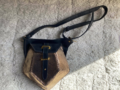 Gold Shell Fanny Pack