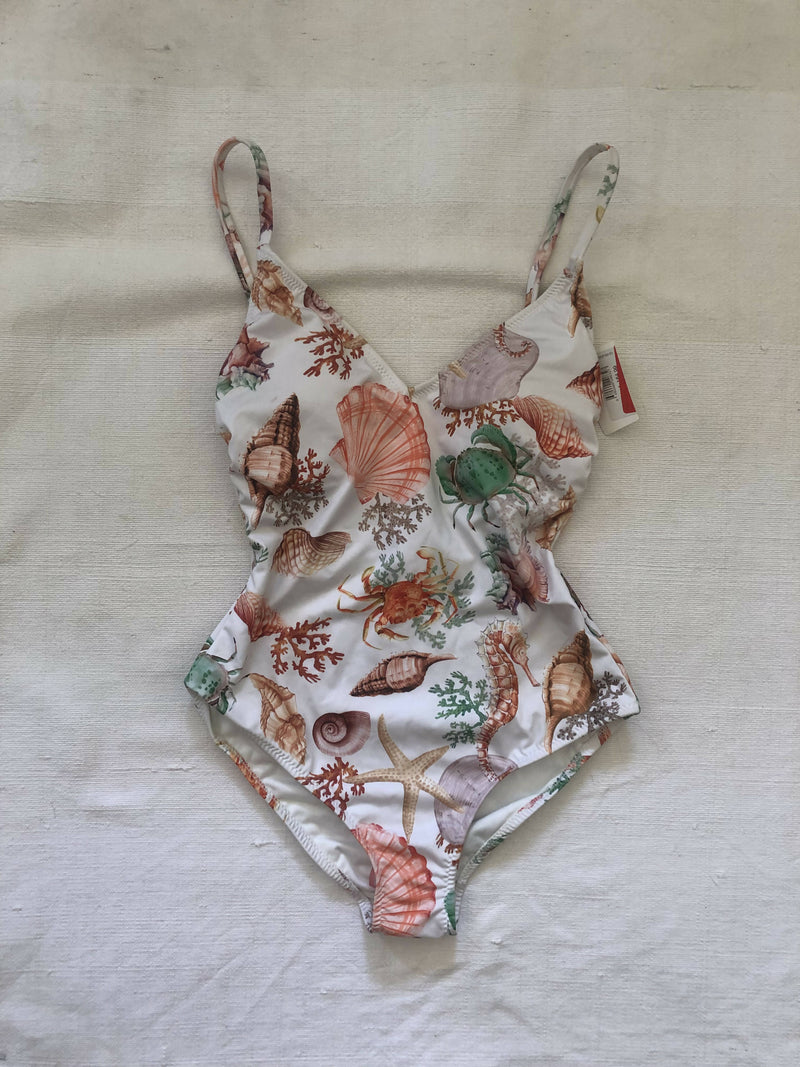 Seashell One-piece Swimsuit/Bodysuit KOTON Size: S