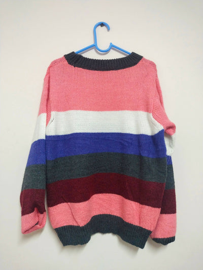 Oversize Colour Block Sweater size: L