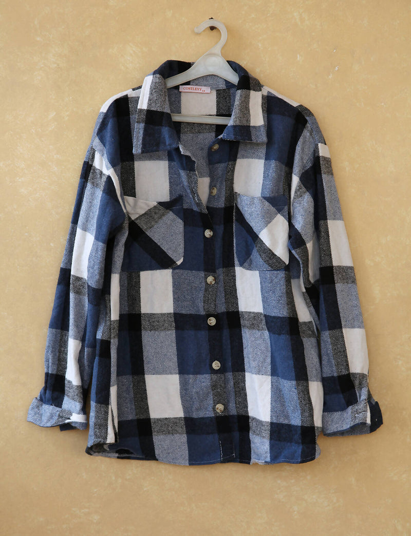 Plaid Shirt Jacket Size M-L