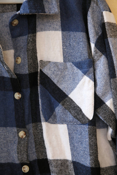 Plaid Shirt Jacket Size M-L