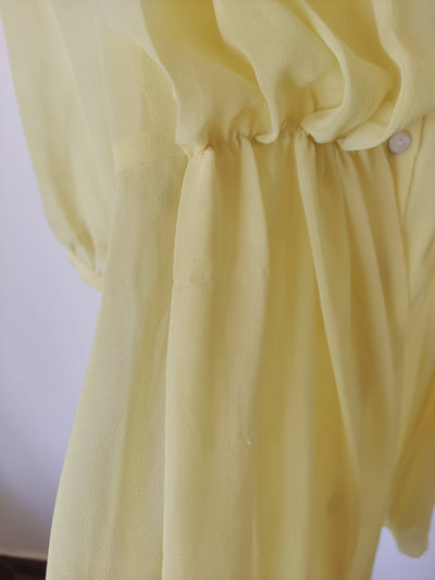 Yellow Long-Sleeved Dress