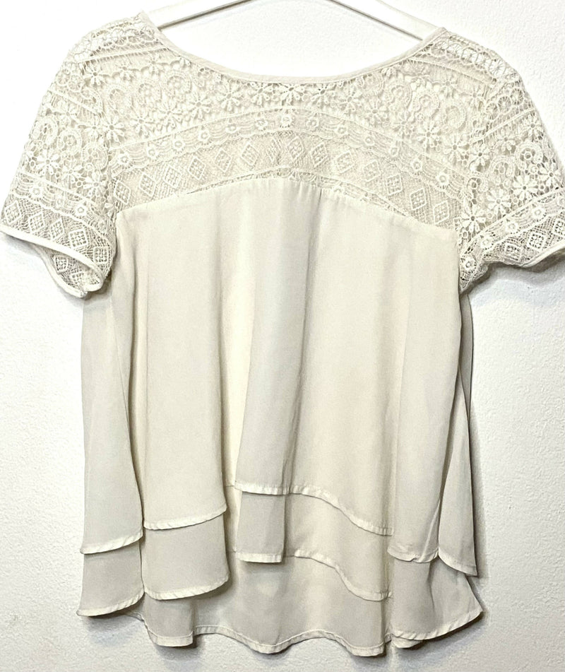 H&M White Blouse Size M