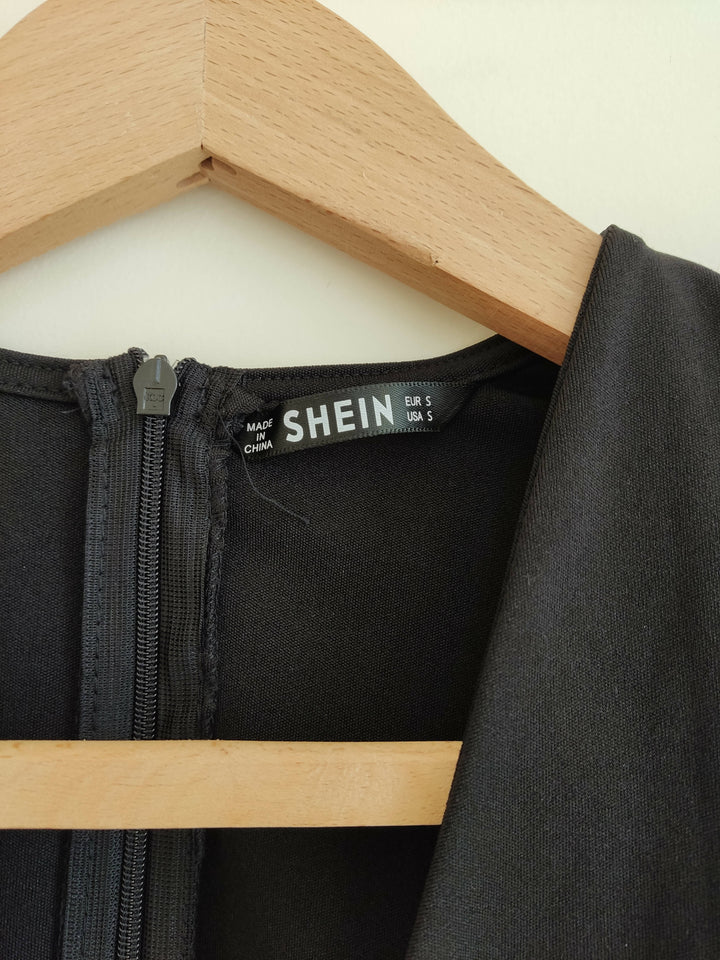SHEIN Black Bodysuit Size S
