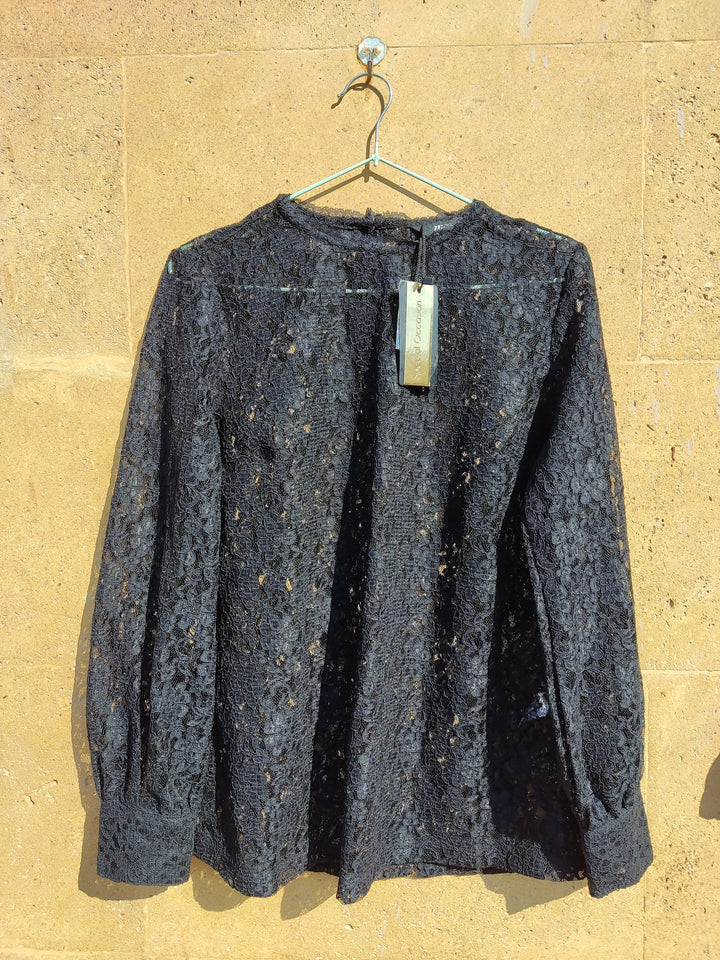 New Black Lace MAX Top Size 10UK (WITH TAG)