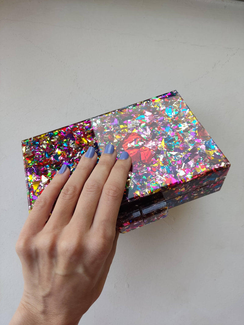 Glitter & Confetti Mii Clutch