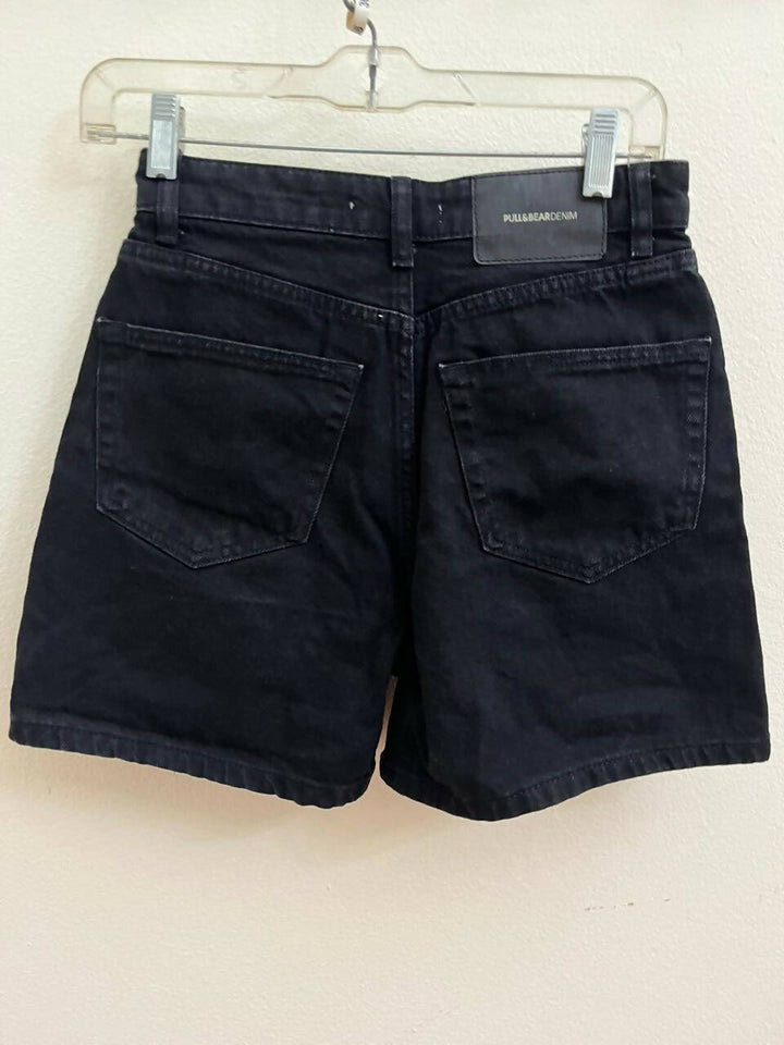 Pull&Bear Mom Jeans Black Shorts Size EUR 36