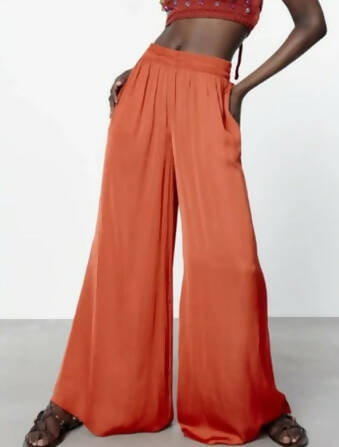 Zara Flowy Wide Pants XS