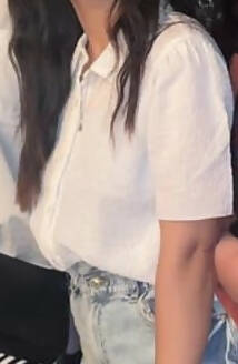 Max White Cropped Blouse Size: M