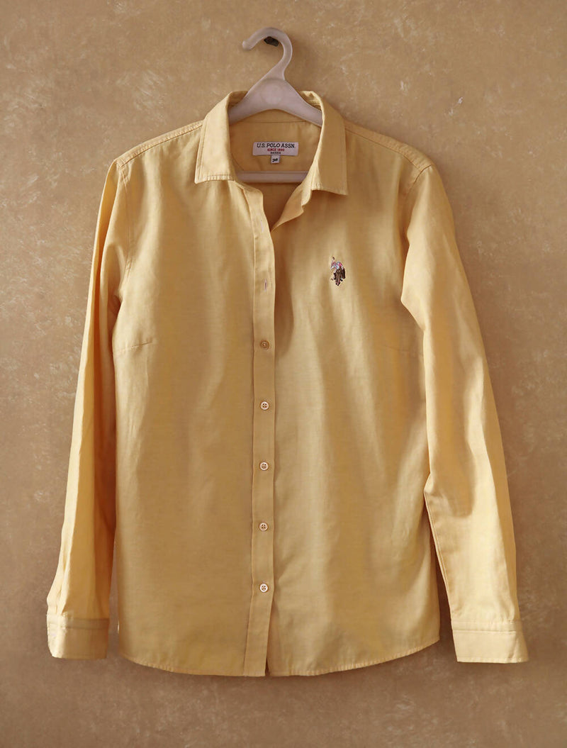 U.S. Polo Assn. Yellow Shirt Size 38