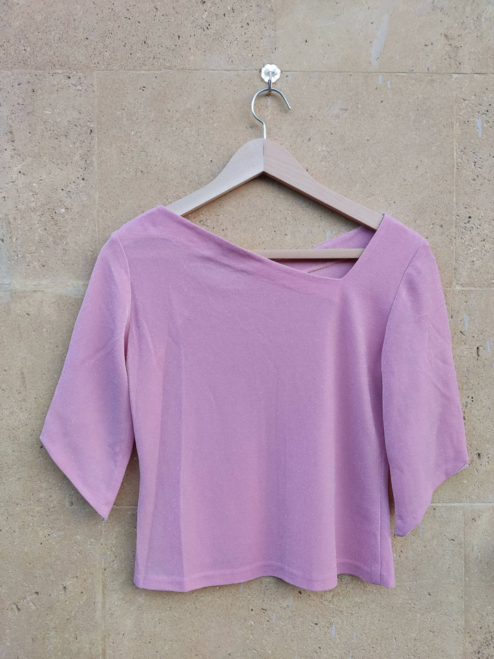 Pink Glittered Top Size Small (BRAND NEW)