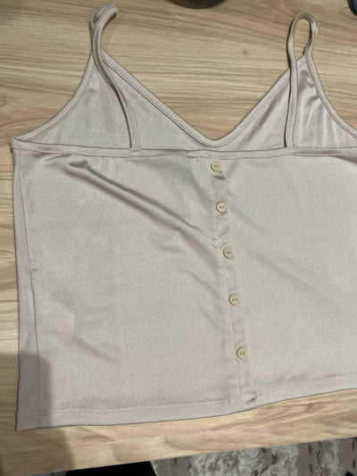 Gold Silk Top Size M from CROPP