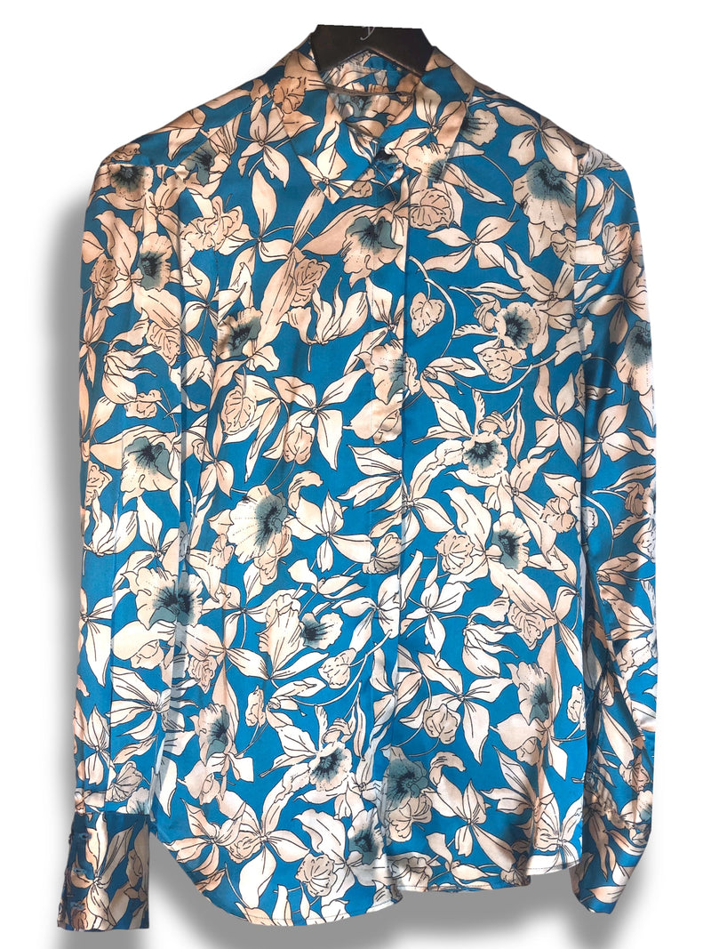 Zara Floral Shirt Shirt Size: XS