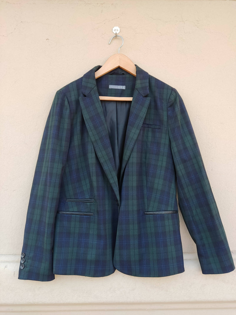 Atmosphere Green & Navy Blazer Size 16UK