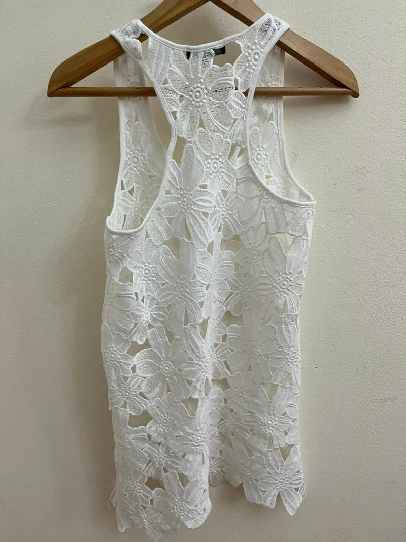 Atmosphere White See Through Dress Size S