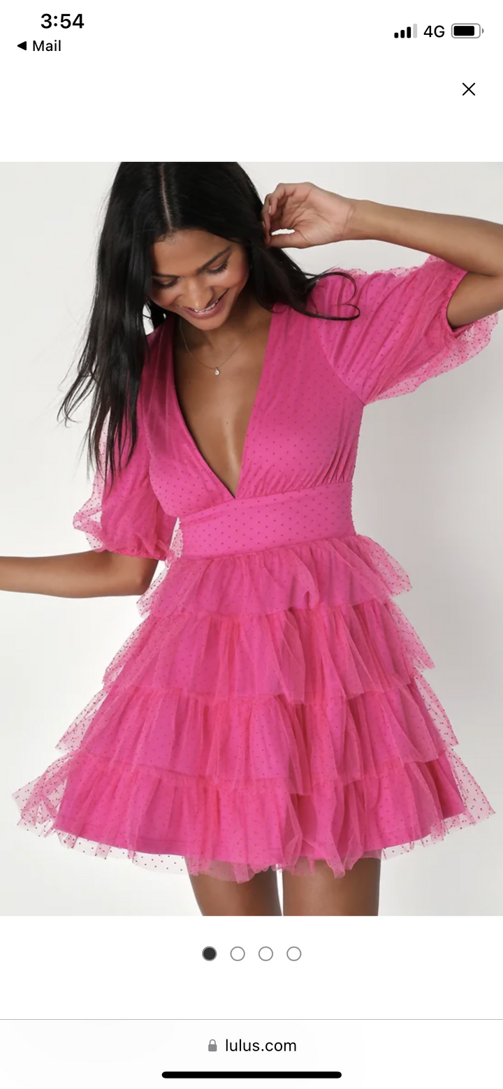 Lulu's Pink Dress Size 8 USA (Brand new with tag)