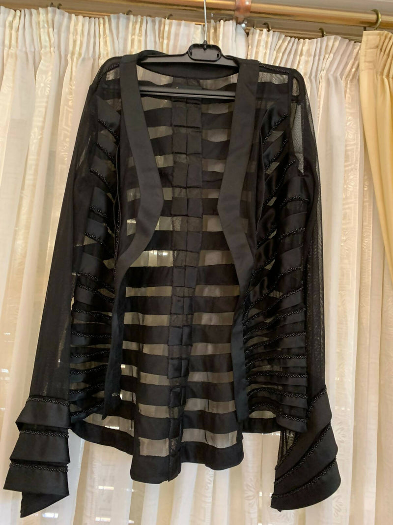 Black Soirée beaded jacket Size:M