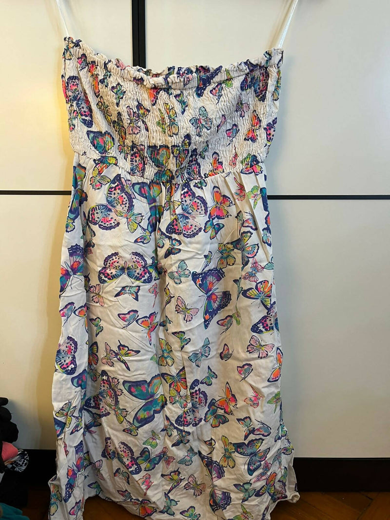 Accessorize Off Shoulder Butterflies Dress Size S