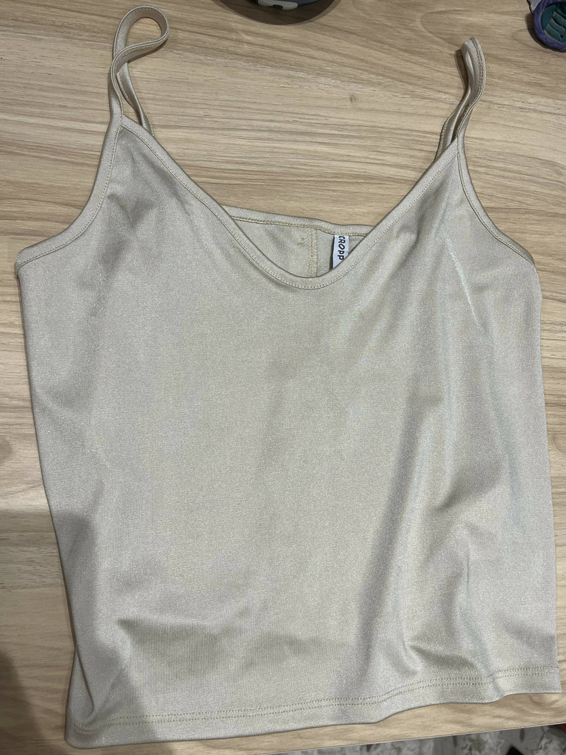 Gold Silk Top Size M from CROPP