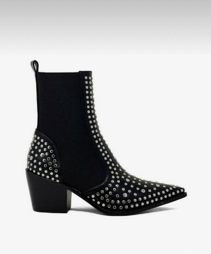 NEW Studded Leather Boots Size: 38