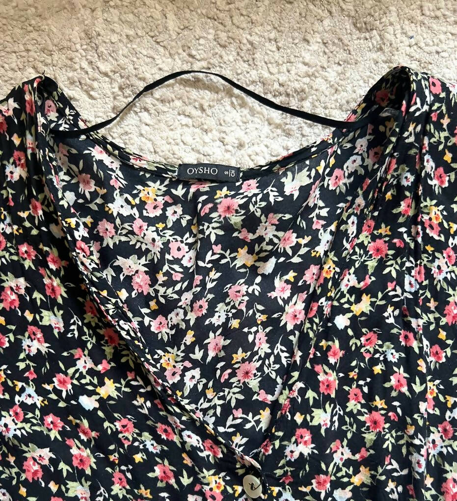 Oysho long ditsy floral dress Size S/M