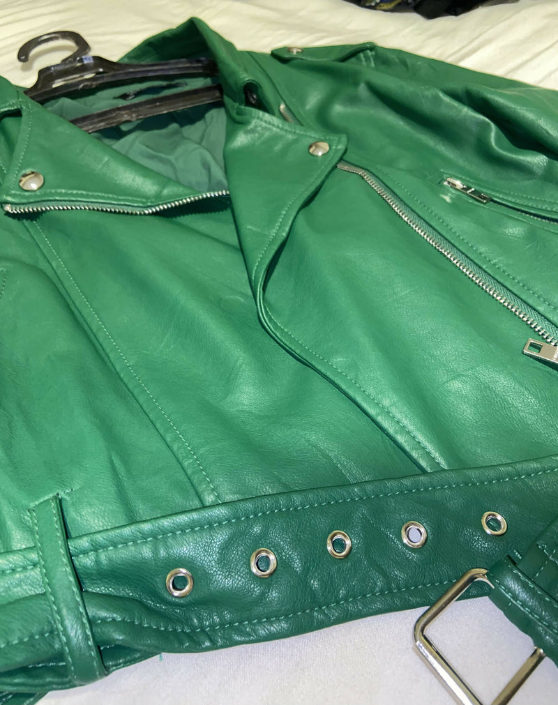 Bershka Leather Jacket Size: M