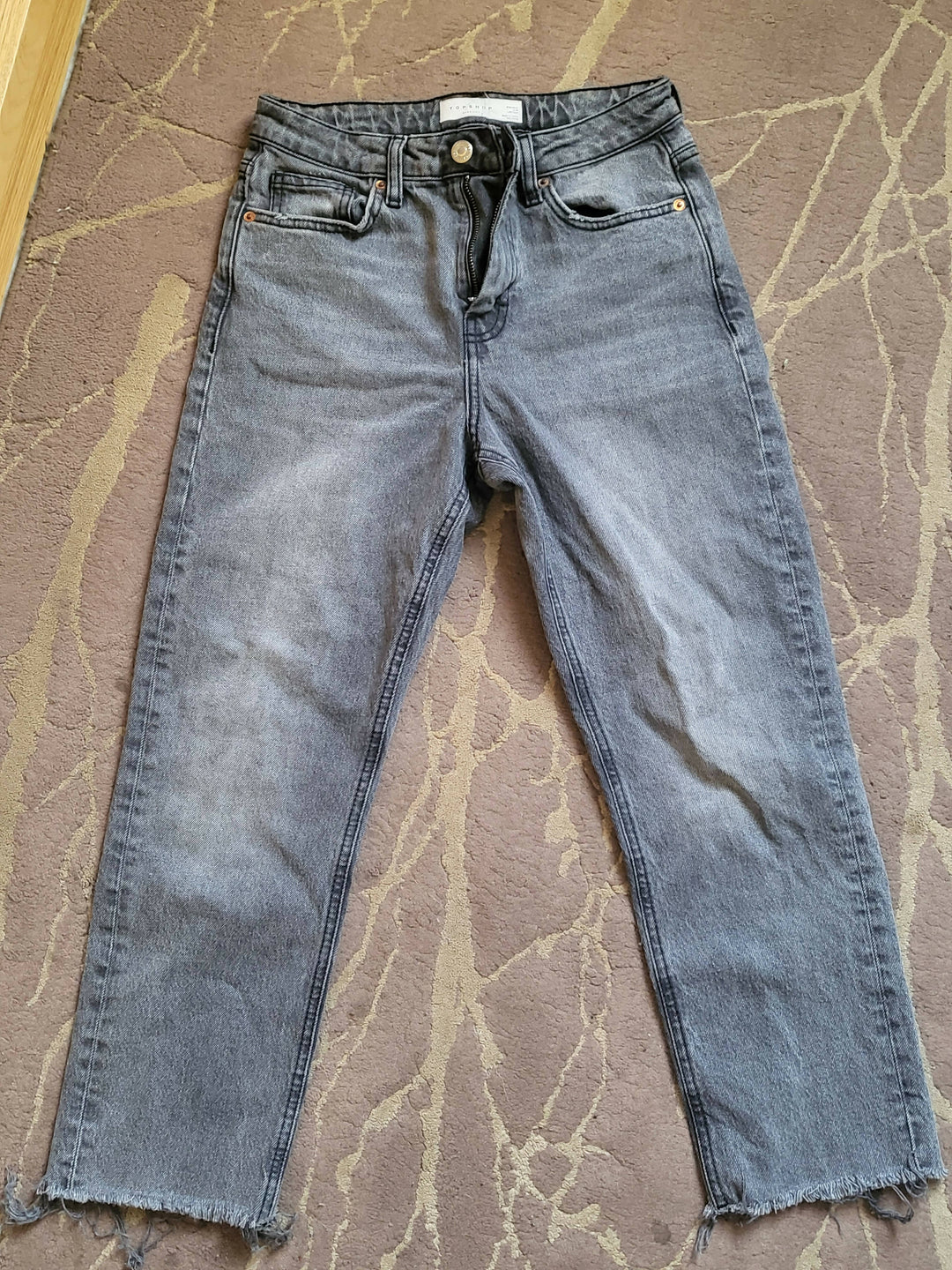 Grey Top Shop Jeans Size: S