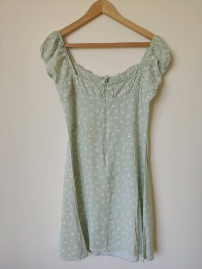 DeFacto Mint Floral Summer Dress Size 42