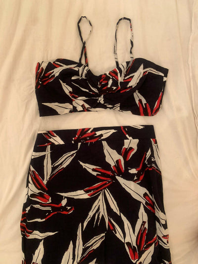 Matching 2 piece set - Top and skirt size S/M