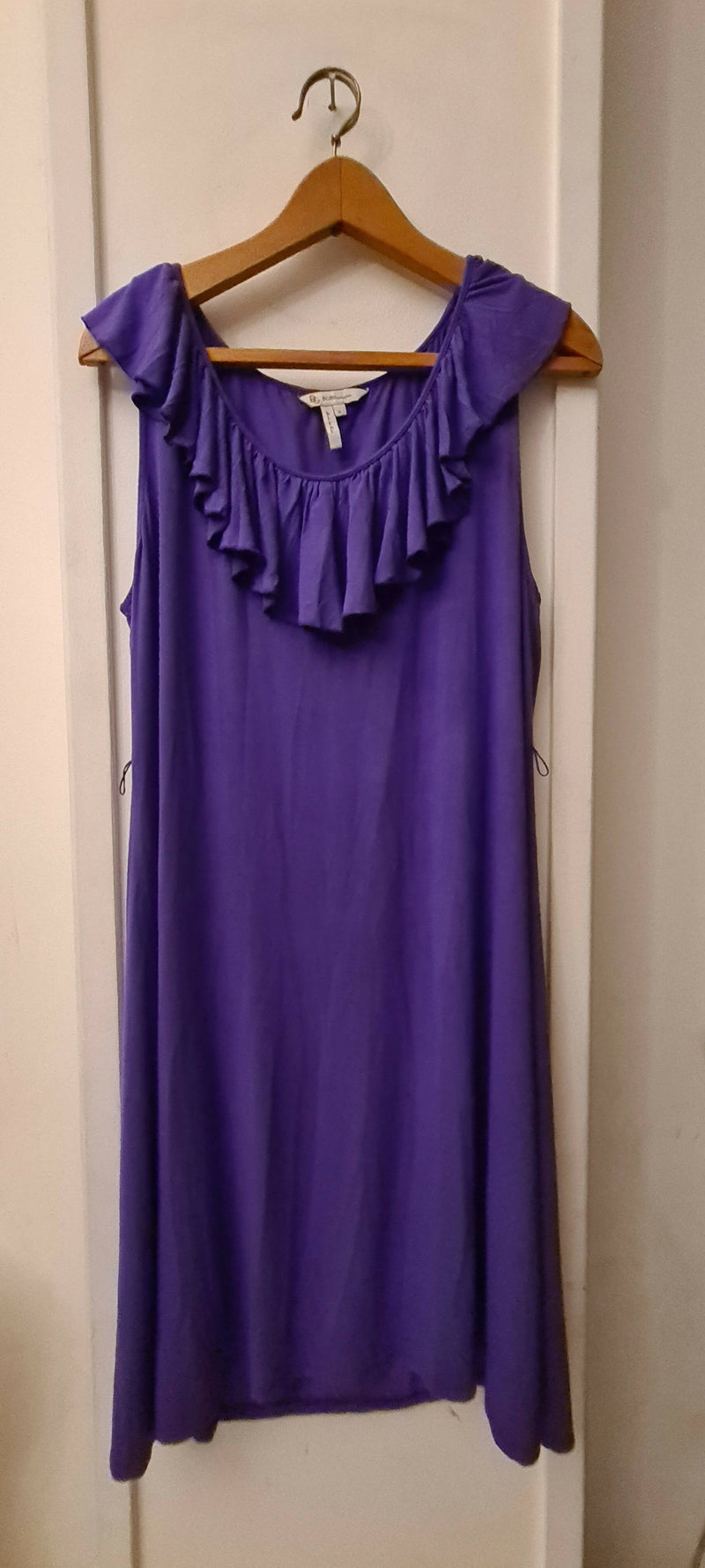 BCBGeneration Purple Ruffle Summer Dress