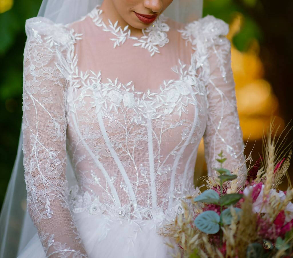 Wedding Dress with Veil