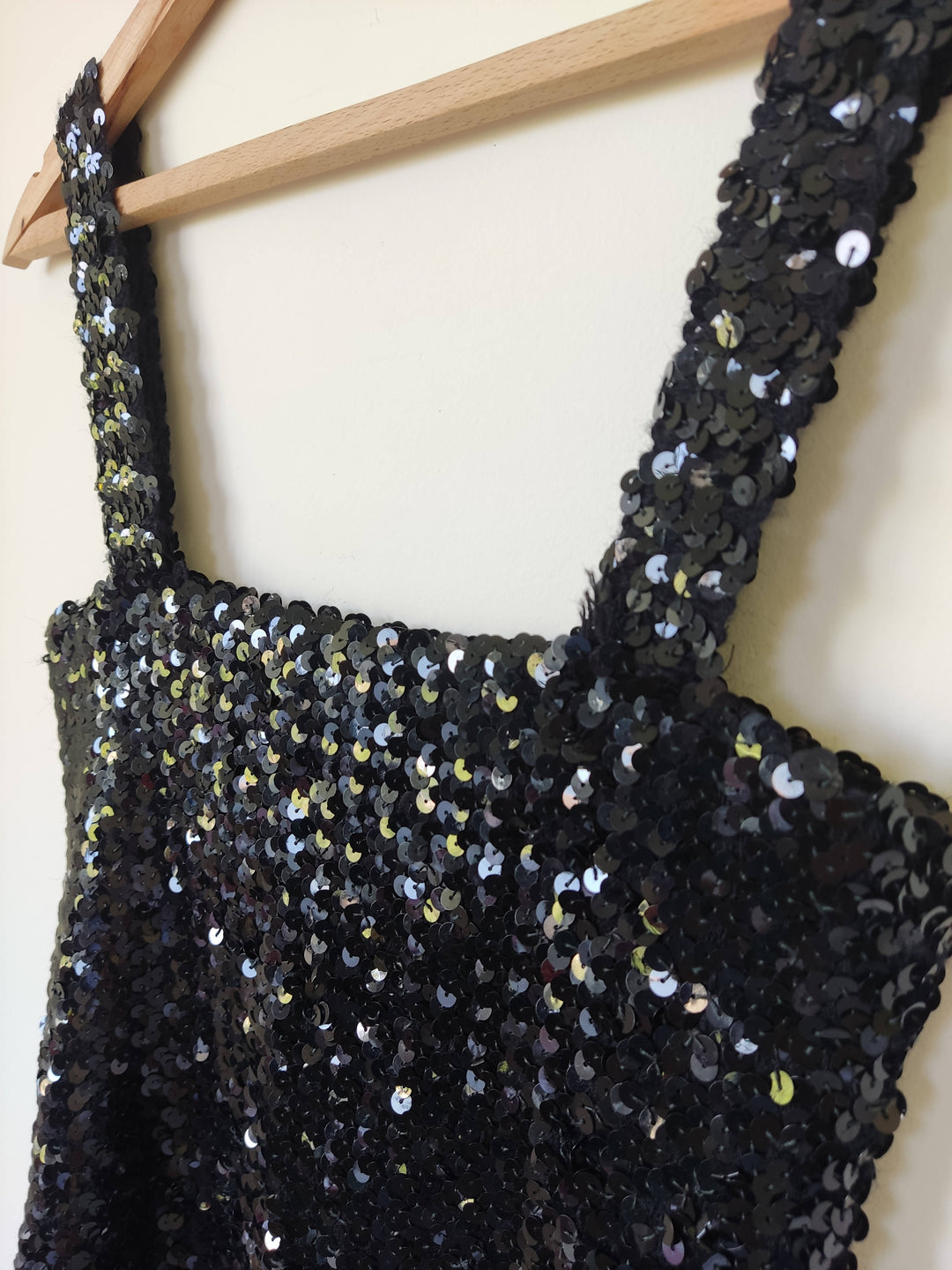 Medium Black Sequin Top