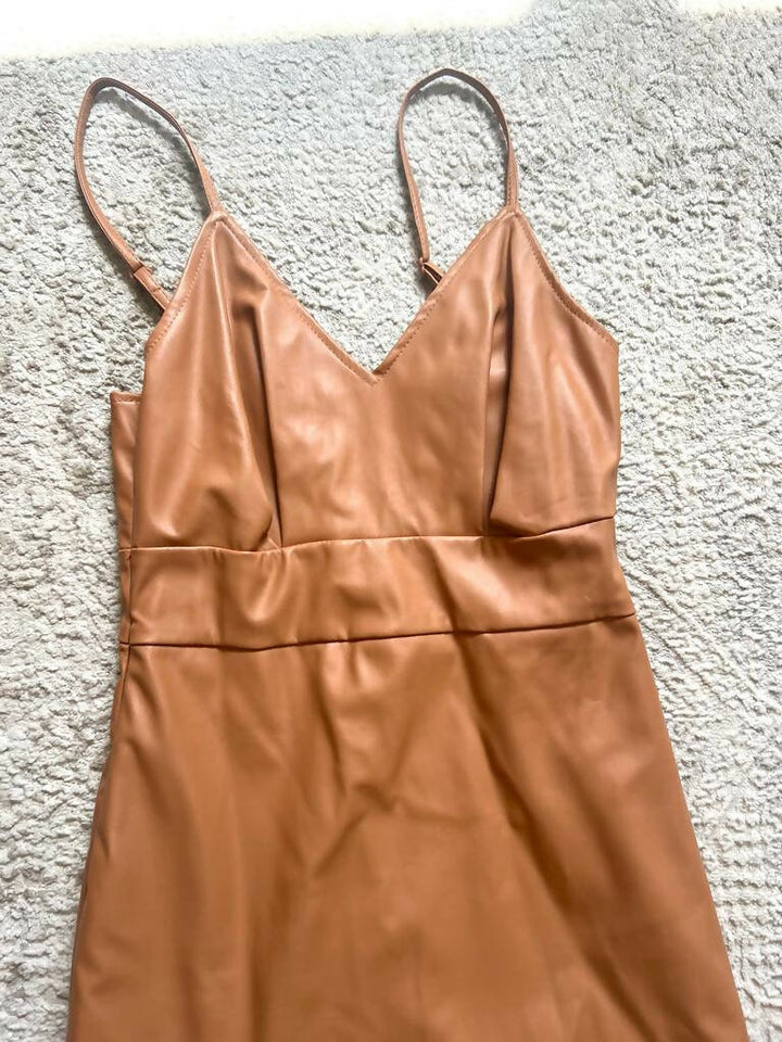 SHEIN Leather Dress XS