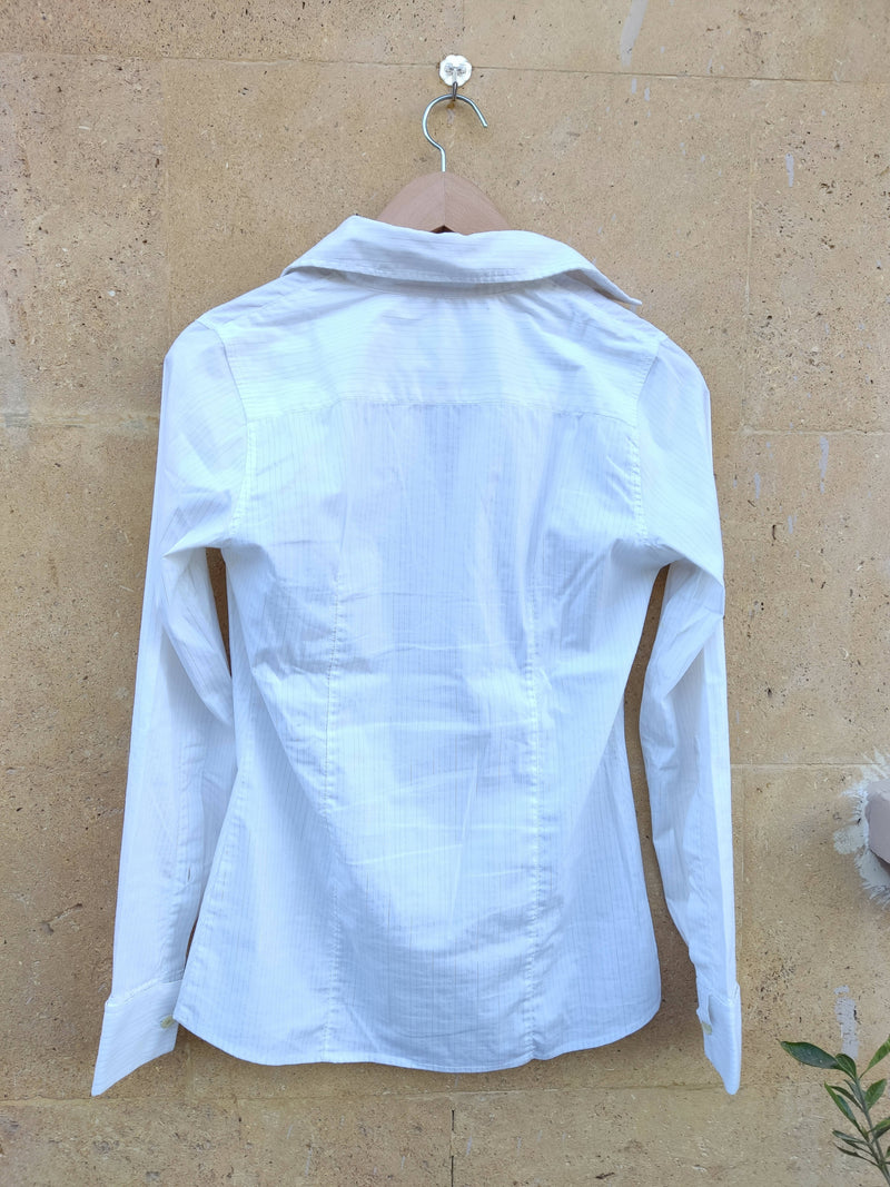 White Benetton Buttoned Up Shirt Size S