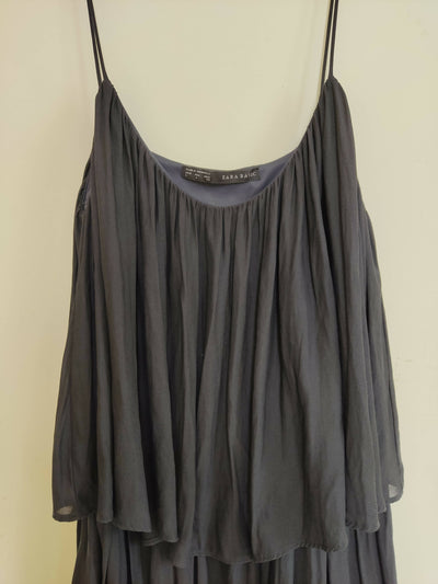 Zara Simple Black Top Dress Size L