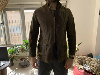 Barbour Waxed Cotton Jacket Size: M