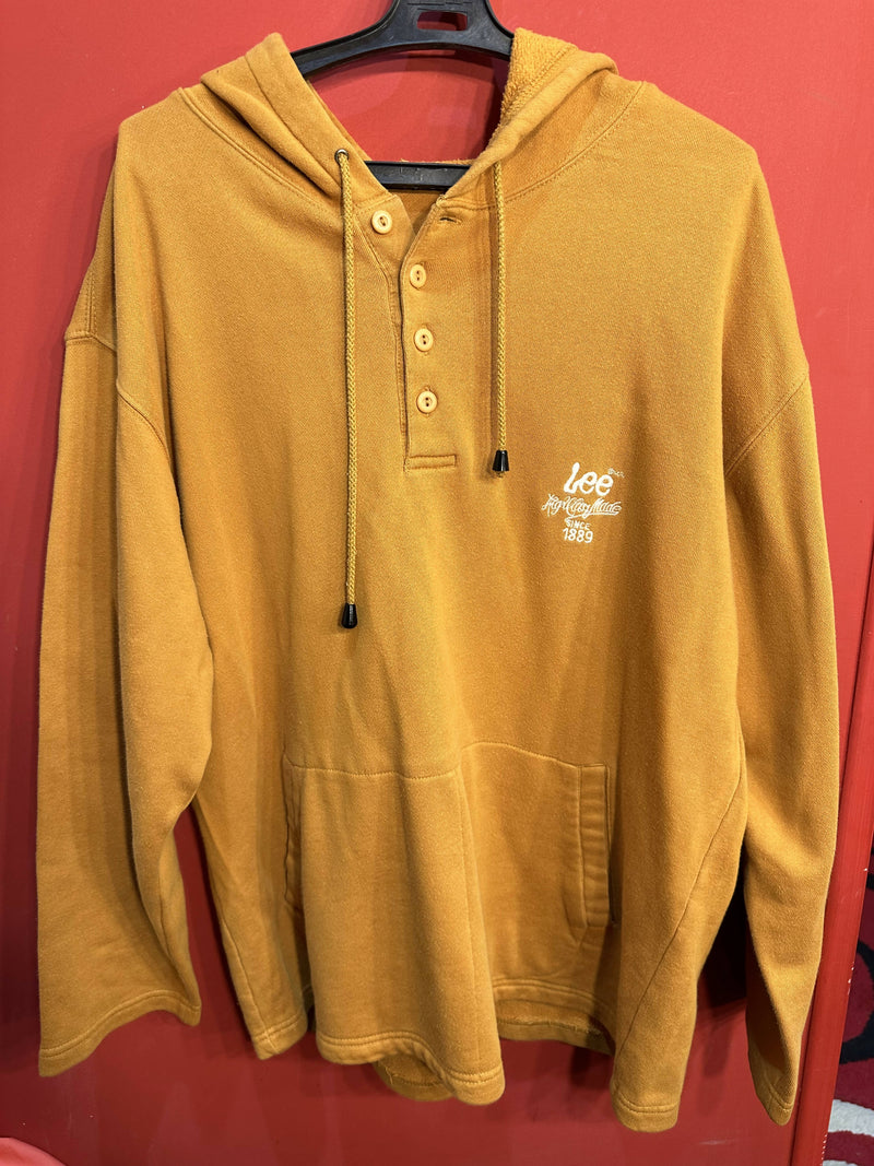 Vintage Lee Mustard Oversize Hoddie Size: M/L