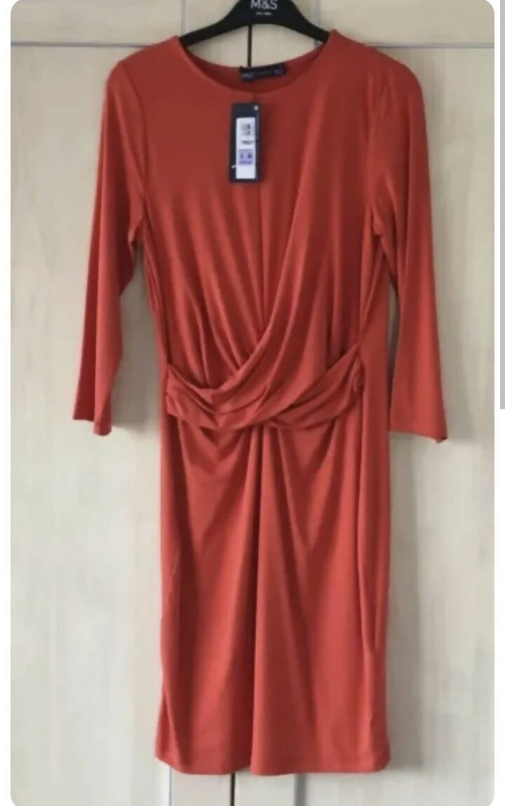 New Marks and Spencer Midi Dress Size 14